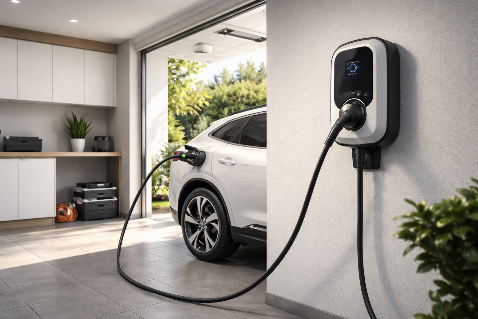 Carregador veicular em ambiente comercial